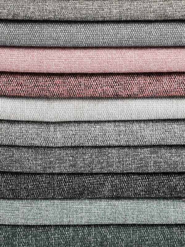 مبل موسی به رنگ ساده پارچه های کتانی پنبه ریز